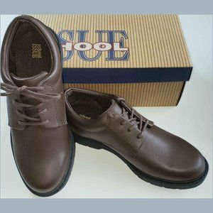 boy's Brown leather shoes School Issue Scholar 6.5
